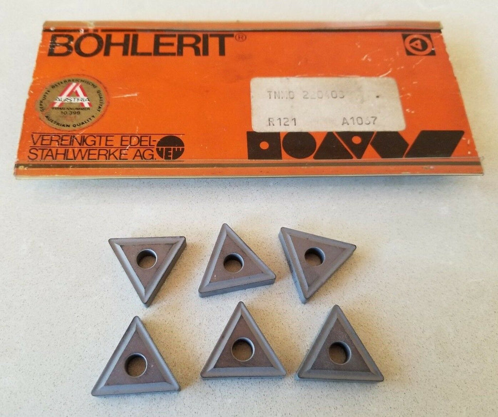 6 Pcs BOHLERIT TNMG 220408 R121 A1067 Lathe Mill Carbide Inserts Tools