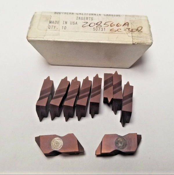 Southern California 208566A SC-308 Lathe Carbide Inserts 10 Grooving Tools New
