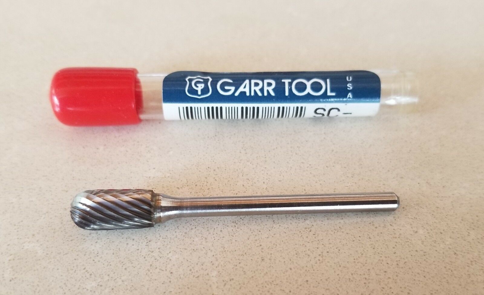 GARR Tool SC51 Burr End Mill Carbide EDP 73030 Cylindrical Radius N
