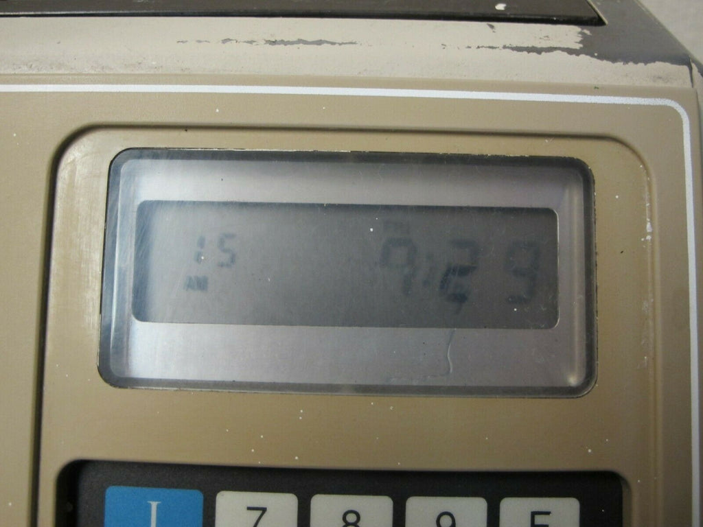 Amano Microder MJR7000 Computerized Time Clock Timecards Eith KEY and Time Cards