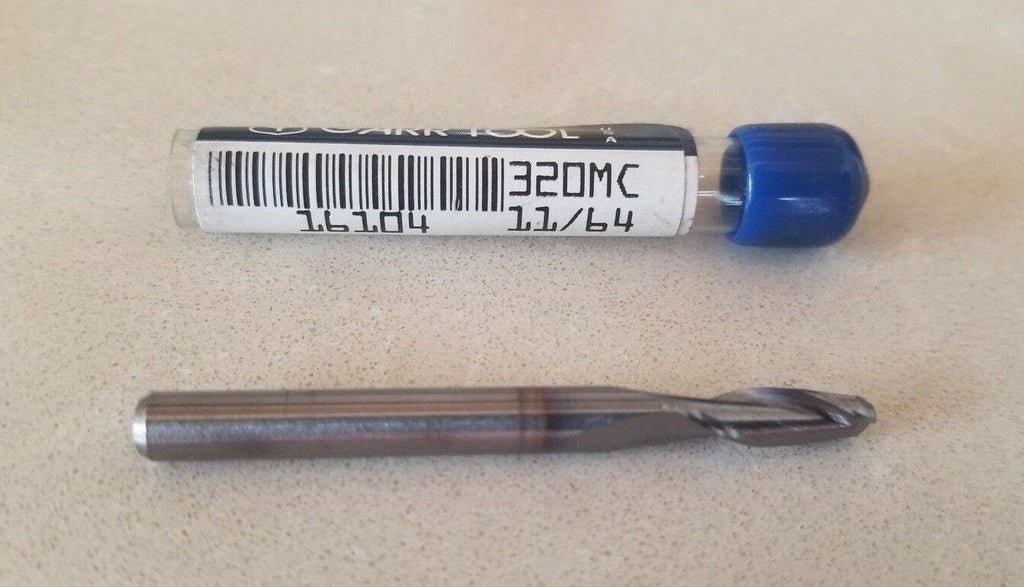GARR Tool 320MC 11/64" End Mill Carbide EDP # 16104 2 FL New