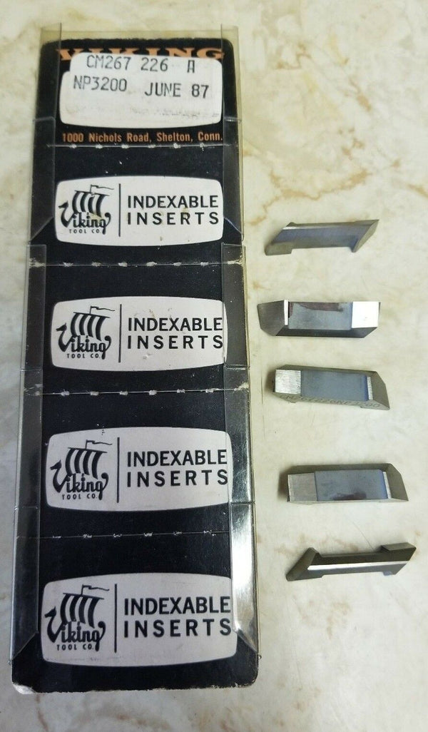 5pcs Viking CM267 226 A NP3200 Carbide Inserts Grooving New