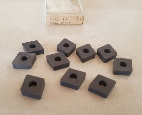 10 Pcs Tungaloy T802 CNMA120412 3216 CNMA 433 Lathe Carbide Inserts