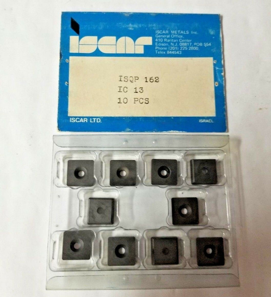 10 Pcs ISCAR ISQP 162 IC 13 Carbide Inserts Lathe Turning Mill Tools