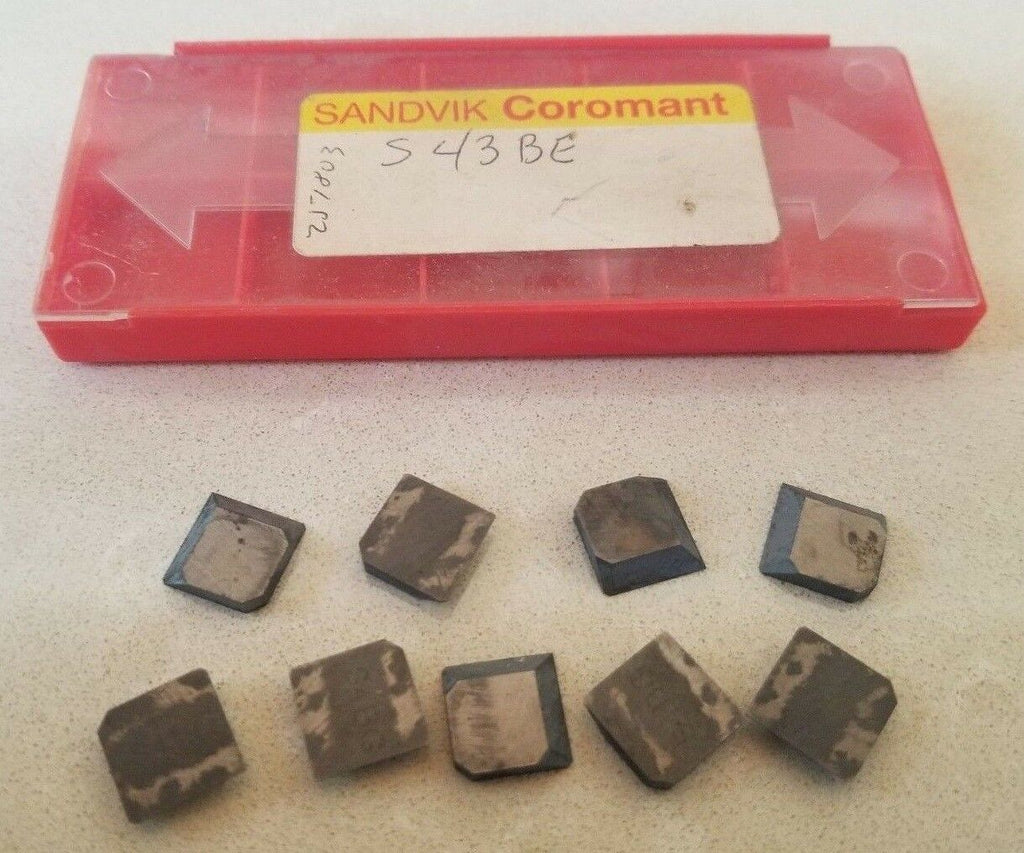 SANDVIK Coromant S4BG / S43BE Lathe Carbide Inserts 9 Pcs