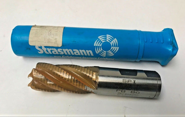 SPI Strasmann HSS Co End Mill 1" Rougher 5 Flute Germany Made Brand New