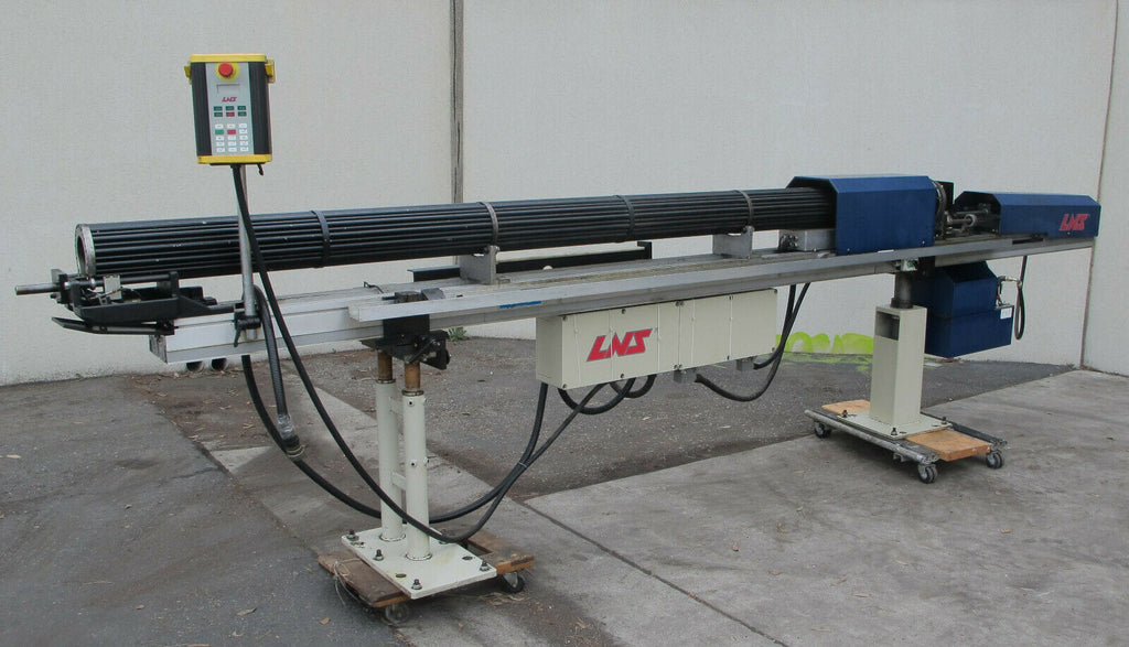 LNS Bar Feeder Model TRYTON SST 5 Magazine Bar Loader Used on Citizen Swiss CNC