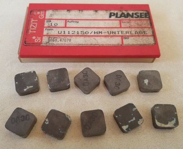 10 Pcs Plansee U112150 HM- UNTERLAGE 8060.47070 Lathe Mill Carbide Inserts Tools