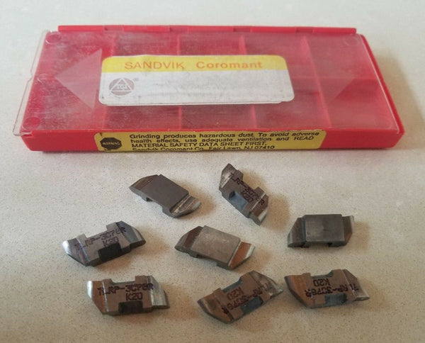 SANDVIK Coromant TLRP 3078R K20 Lathe Grooving Cut Off Carbide Inserts 8 Pcs