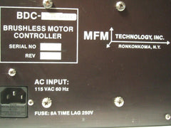 MFM Technology BDC 0610-08512 Brushless Motor Controller