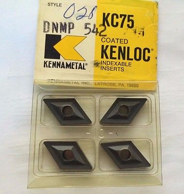 KENNAMETAL KENLOC Indexable DNMP 542 KC 75 Lathe Carbide 4 Inserts Mill Cut-Off