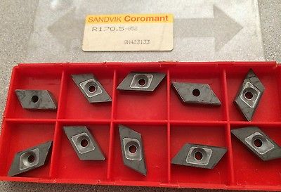 SANDVIK Coromant R170.5-852 Lathe Carbide Inserts 10 Pcs New
