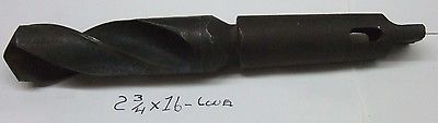 High Speed Steel Taper Shank Drill Bit HSS 2 3/4” x 16” OAL Lathe Mill Machining