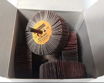 Standard Abrasives 615426 Flap Wheels 3 x 1 x 1/4 Wheel 10 Pcs New 310 80 A/O