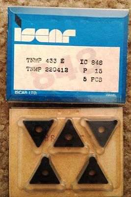 ISCAR TNMP 433 E 220412 IC 848 Carbide Inserts 5 Pcs Lathe Turning Mill Tool New