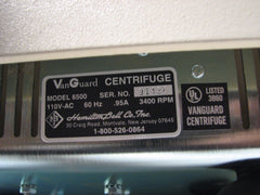 SB SmithKline Beecham Clinical Laboratories VanGuard Centrifuge V6500 6500