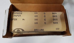 Carborundum Abrasives 100 Grit Dri-Lube Cut Sheets 10832 3-2/3