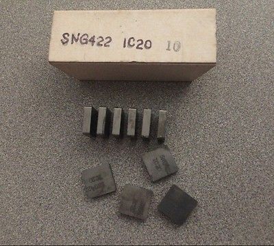 SNG 422 IC 20 Lathe Mill Carbide Inserts 10 Pcs Made In USA Tool Tools New