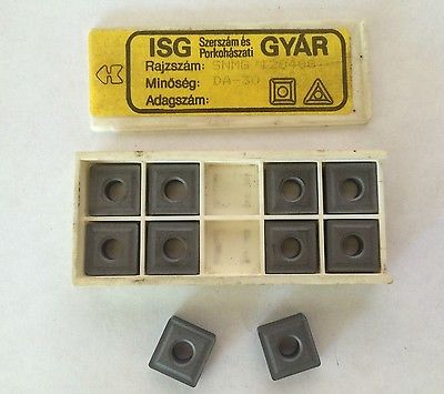 10 Pcs ISG GYAR SNMG 120408 DA-30 Lathe Mill Carbide Inserts New Tools