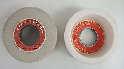 Lot of 2 Carborundum Abrasives Grinding Wheel 3-1/2 x 1-1/2 x 1-1/4 6002 RPM