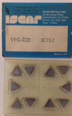 ISCAR TPG 222 IC 757 Carbide Inserts 10 Pcs Lathe Mill Turn Tool New Tools
