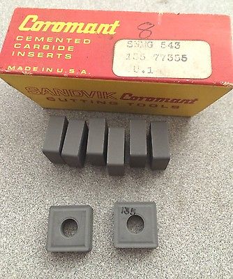 SANDVIK Coromant Cemented SNMG 543 135 77355 U.1 Lathe Carbide Inserts 8 Pcs New