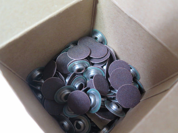 100 Pcs Standard Abrasives 3/4" 240 SOCATT AO 2 Ply Laminated Discs 522111 New