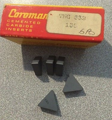 SANDVIK Coromant TNG 332 135 Lathe Carbide Inserts 5 Pcs New Tools