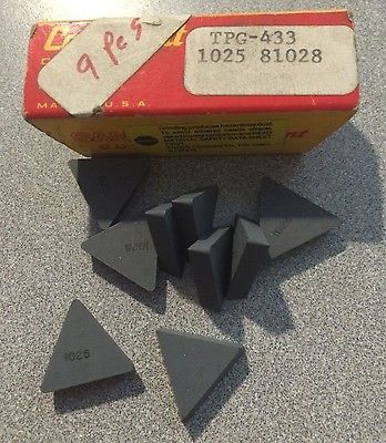 SANDVIK Coromant TPG 433 1025 81028 Lathe Carbide Inserts 9 Pcs New Tools