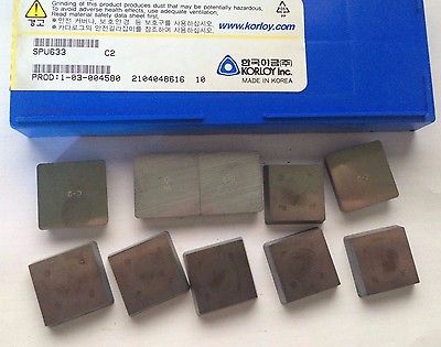 10 Pcs KORLOY SPU 633 C2 Lathe Carbide Inserts Tools New