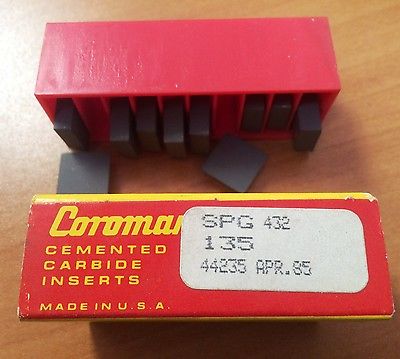 SANDVIK Coromant SPG 432 135 21727 Lathe Mill Carbide Inserts 10 Pcs Brand New