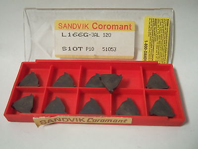 SANDVIK Coromant L166G 3AL 120 S1OT P10 Threading Lathe Carbide Inserts New