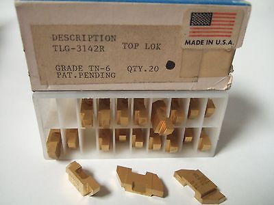 SANDVIK Coromant TLG 3142R Grade TN-6 Lathe Grooving Carbide Inserts 20 Pcs New