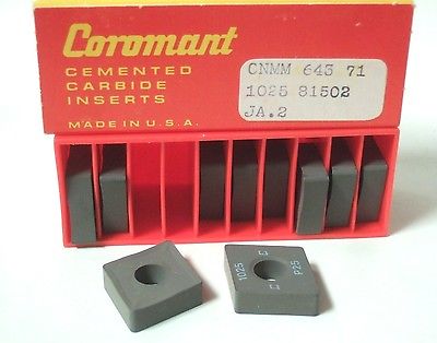 SANDVIK Coromant CNMM 643 71 1025 Lathe Carbide Inserts 10 Pcs New Tool Tools
