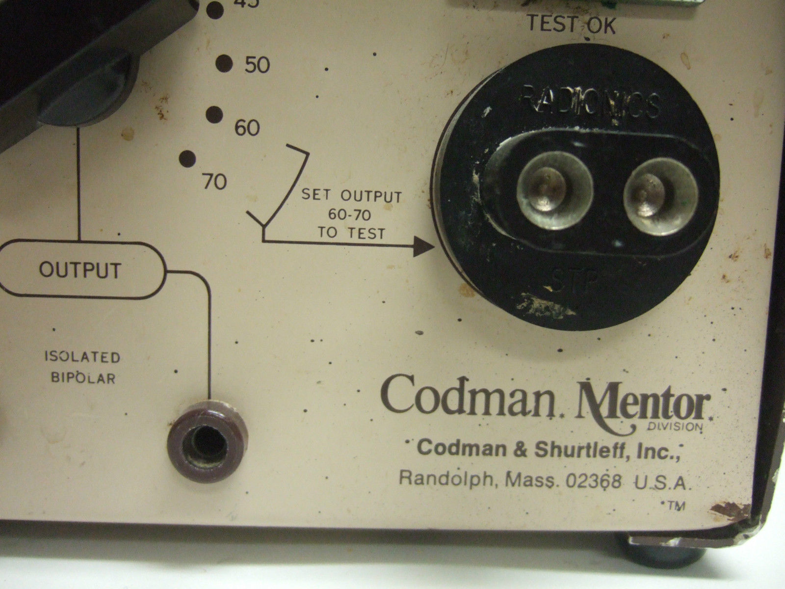 Codman Shurtleff Codman & Shurtleff Mentor Wet-Field Coagulator with Foot Switch