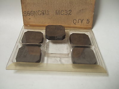 S66NC8U MC 32 Lathe Mill Carbide Inserts 5 Pcs New