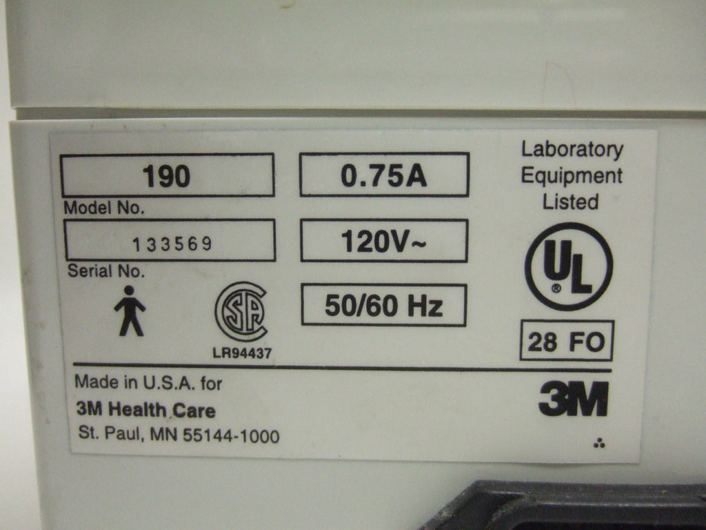 3M Attest Auto-Reader Model 190 Incubator