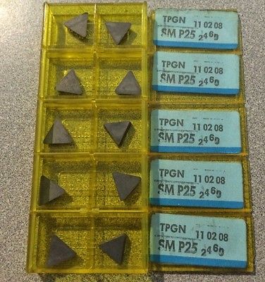 SANDVIK Coromant TPGN SM P25 11 02 08 2460 Lathe Carbide Inserts 10 Pcs Tool New