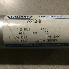 New Weldon HSS End Mill 1-1/4