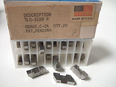 SANDVIK Coromant TLG 3189R Grade C2A Lathe Grooving Carbide Inserts 20 Pcs New