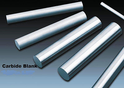 Round Solid Carbide Rod End Mill Blank Bar 1/2” Diameter x 5.40” Length Tungsten