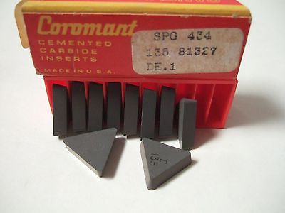 SANDVIK Coromant SPG 434 136 81327 DE 1 Lathe Carbide Inserts 10 Pcs New