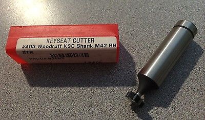 KEO High Speed 403 Woodruff Key Seat Cutter 3/8" x 1/8" x 2 1/8" Brand M42 RH