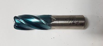 QUINCO TOOL PRODUCTS HSS End Mill 57/64 x 7/8 x1-7/8 x 4-1/8 4 Flutes SF-28W
