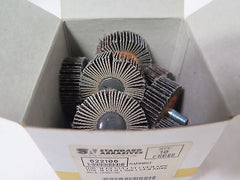 Standard Abrasives 622106 Flap Wheels EZ155 80 A/O 1-1/2 x 1/2 x 1/4-20 Qty10