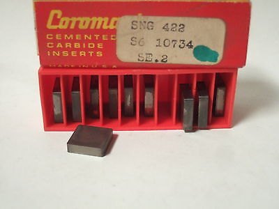 SANDVIK Coromant SNG 422 S6 10734 Lathe Mill Carbide Inserts 10 Pcs New