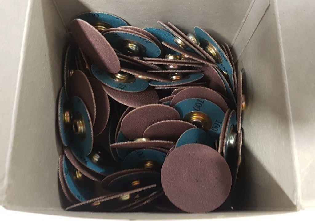 100 Pcs Standard Abrasives SOCATT Quick Change Disc Scotch 522307 1-1/2 2 PLY
