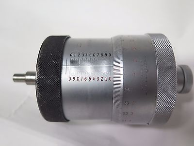 Used Scherr Tumico Micrometer Head Range 0-1" Reading 0.0001"