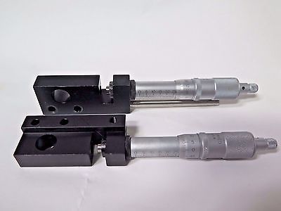 Used Scherr Tumico Micrometer Head Range 0-25mm Qty 2 Very Clean