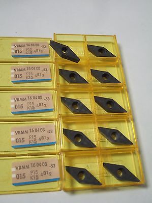 SANDVIK CoromantVBMM 16 04 08 015 P15 K15 4812 Lathe Carbide Inserts 10 Pcs New